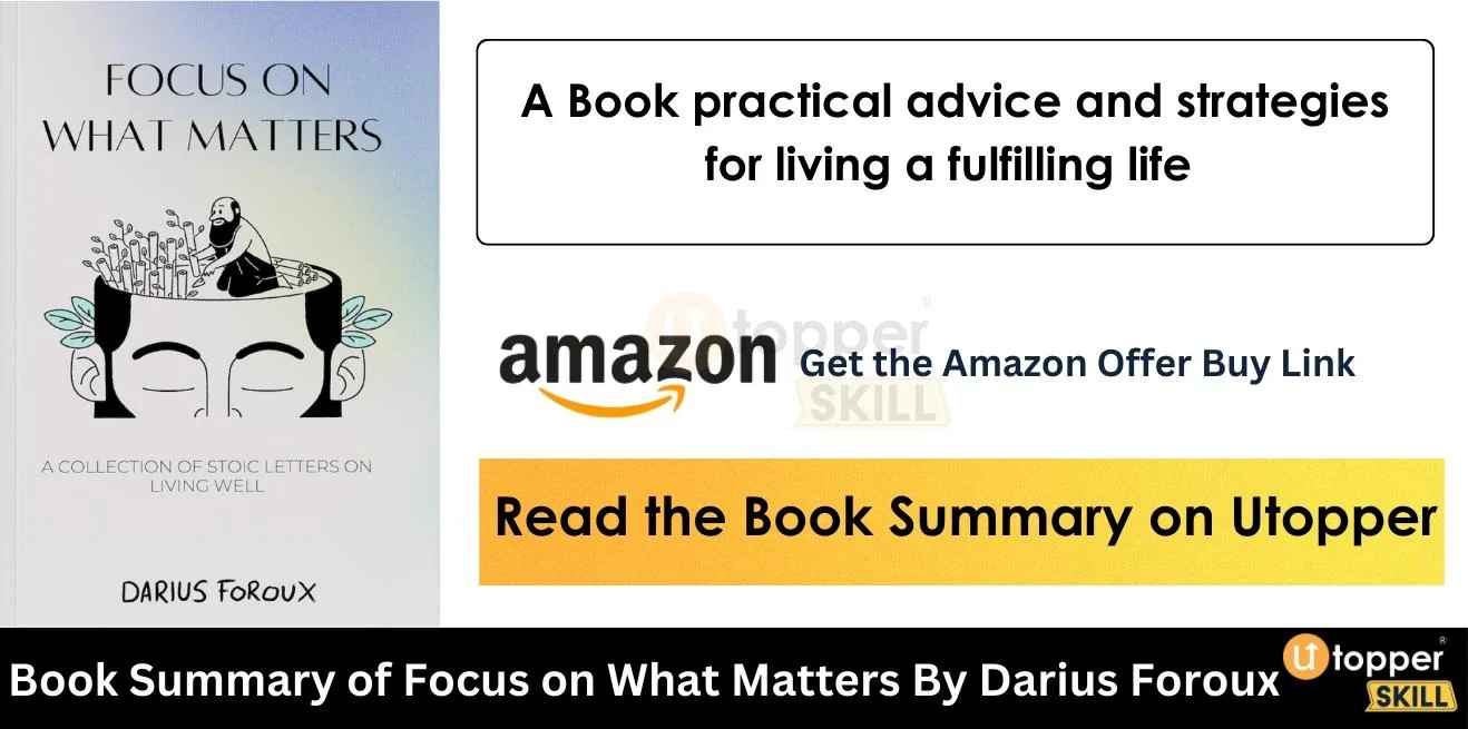 Book Summary of Focus on What Matters By Darius Foroux